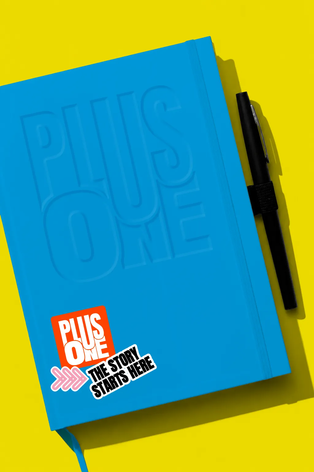 Blue Plus One notebook